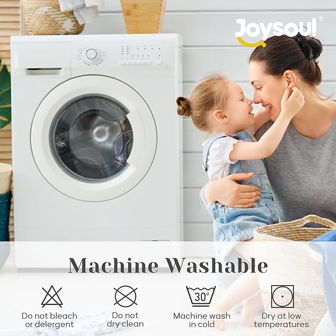 Joysoul California King Size Down Comforter - All Season Ultra Soft Goose Down & Feather Fiber Fill, Luxury Hotel Cream Duvet Insert with Corner Tabs (108" X 94")