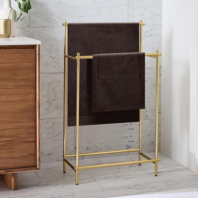 Ultra Soft 3 Pack Cotton Towel Set, Contains a Bath Towels 28x55 inch, a Hand Towels 16x24 inch & a Wash Coths 12x12 inch, Ideal Everyday use, Compact & Lightweight - Chocolate Brown