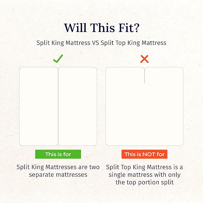 California Design Den Split King Sheet Set - 100% Cotton, 600 Thread Count, Breathable Luxury King Size Sheets for Adjustable Bed, Luxury Soft Hotel-Quality Sheets with Sateen Weave - Creamy Beige