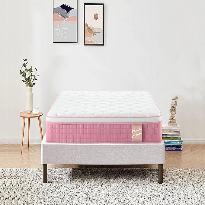 12 Inch Memory Foam Mattress,Twin XL Size Plush Hybrid Mattress,7-Zone Memory Foam & Pocket Spring,Edge Support & Motion Isolating,Pressure Relief, Certified Foams Fabric,Bed in a Box,Echelon Dream