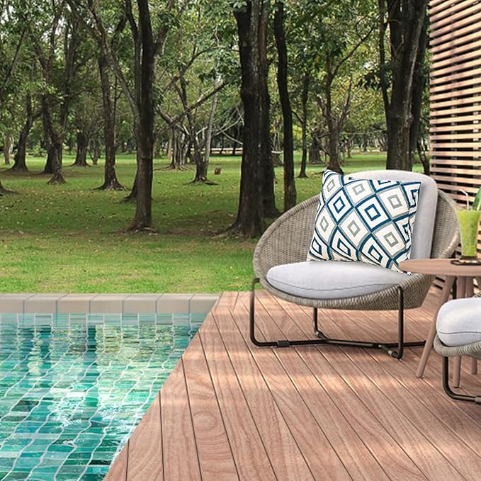 JMGBird Patio Pillows Waterproof with Inserts 18 * 18 Inch Outdoor Pillow for Patio Furniture