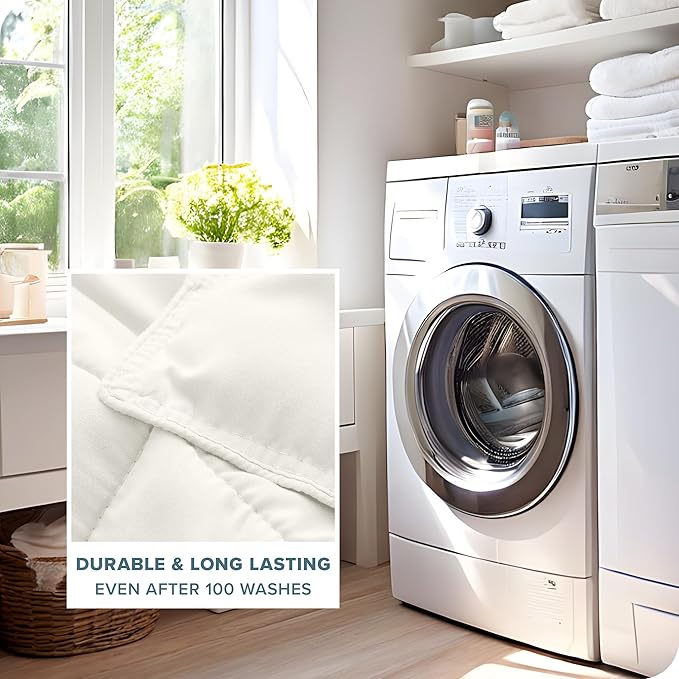 Bare Home Comforter Set - Twin/Twin Extra Long Size - Ultra-Soft - Goose Down Alternative - Premium 1800 Series - All Season Warmth (Twin/Twin XL, Cream)