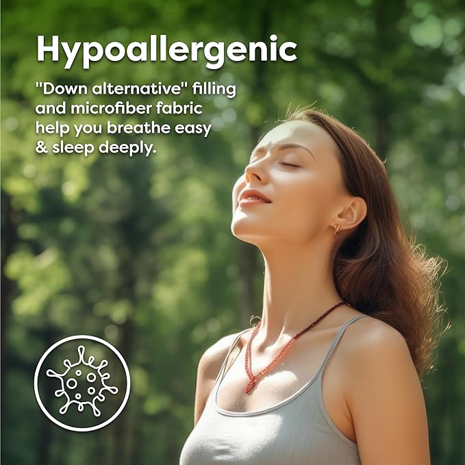 HOSPITOLOGY PRODUCTS Hypoallergenic Mattress Cover- Overstuffed - Deep Pocket - Goose Down Alternative Pillow Top Mattress Topper Full - 54" W x 75" L