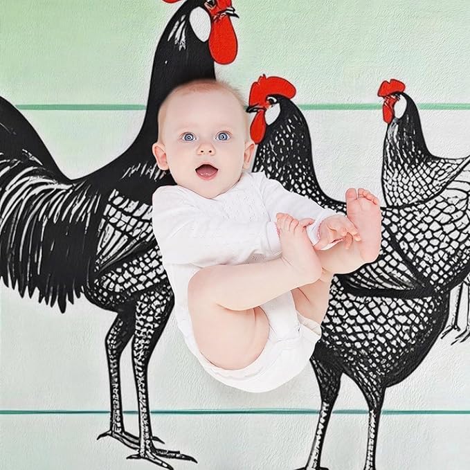 Welcome to Our Coop Chicken Funny Blanket Warm Soft Gifts for Family Friends Brother Sister 130x150cm(50x60in)