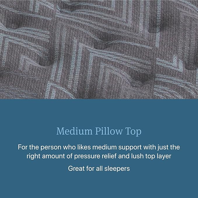 Beautyrest Prime Dream Medium Pillow Top 14.25" Mattress - Twin XL - Durable Pocketed Coil, Support, Pressure Relief, Cooling, Motion Separation; 100 Night Sleep Trial and 10 Year Warranty