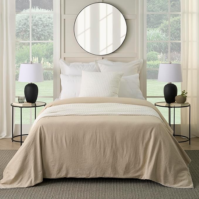 Nourison Home 23" Black Vintage Distressed Ceramic Pot Table Lamp for Bedroom, Living Room, Console, Entryway (Pack of 2)