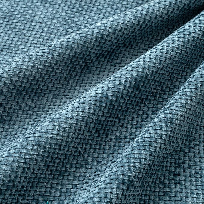 MIULEE Pack of 4 Couch Throw Pillow Covers 20x20 Inch Smoke Blue Soft Decorative Chenille Pillow Covers Farmhouse Accent Cushion Covers for Boho Home Decor Sofa Bedroom Living Room