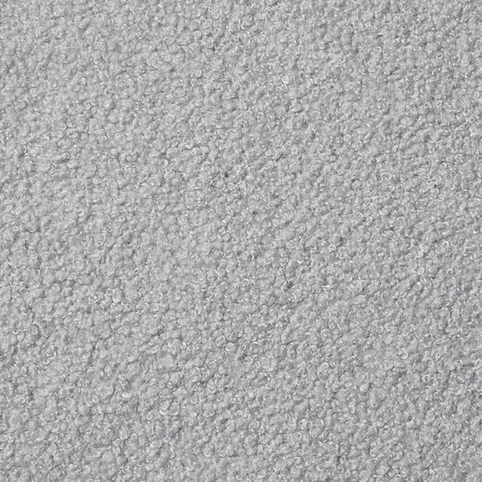 24KF Middle Century Upholstered Foldable Queen Headboard, Modern Boucle Teddy Fabric