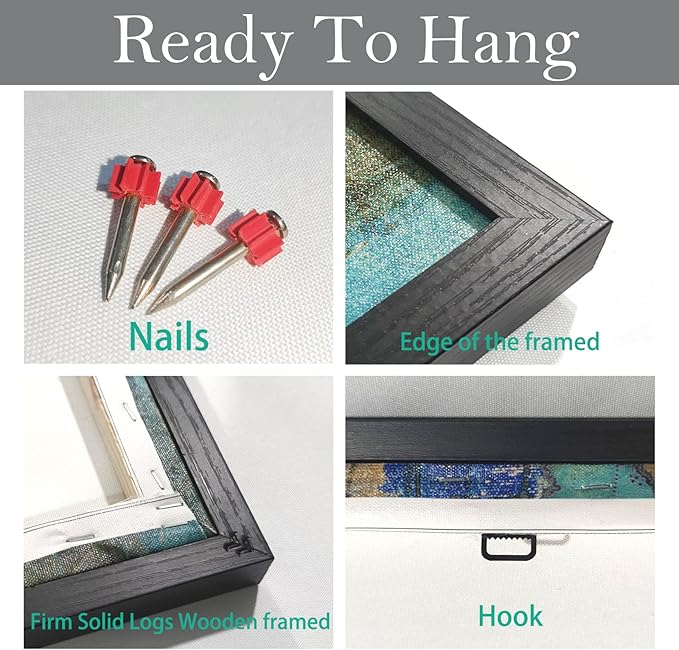 Black and White Red Tree Wall Art Canvas Print Picture Large Red Tree Landscape Modern Artwork for Living Room Bedroom Office Home Wall Decor With Frame 29X58inch Black Framed