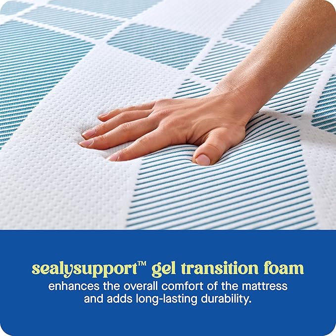 Sealy Dreamlife 6” Foam Mattress-in-a-Box, Full, SealyComfort Gel Memory Foam, Surface-Guard Technology, Breathable Comfort