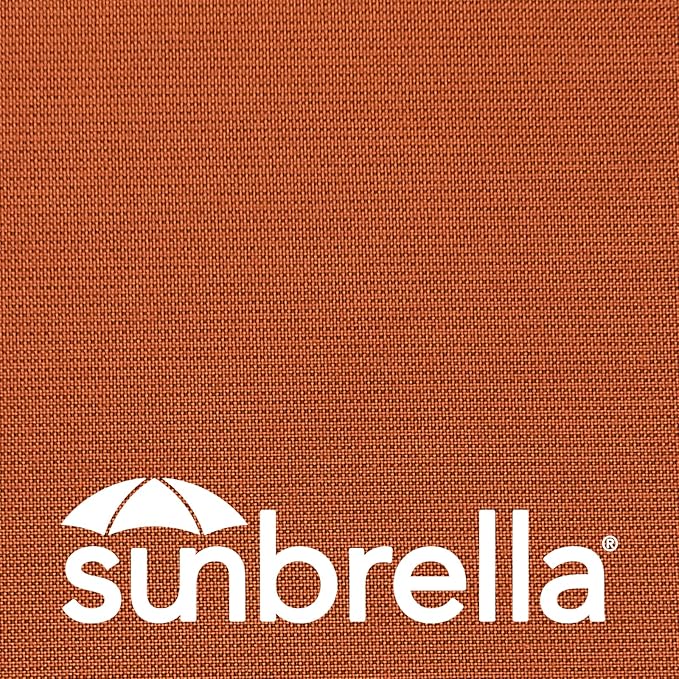 Outdoor Sunbrella Decorative Pillows with Coconut Button Pack of 4, 18" x 18" Outdoor Pillow Set for Couch Bed Throw Patio Sofa, Spectrum Cayenne