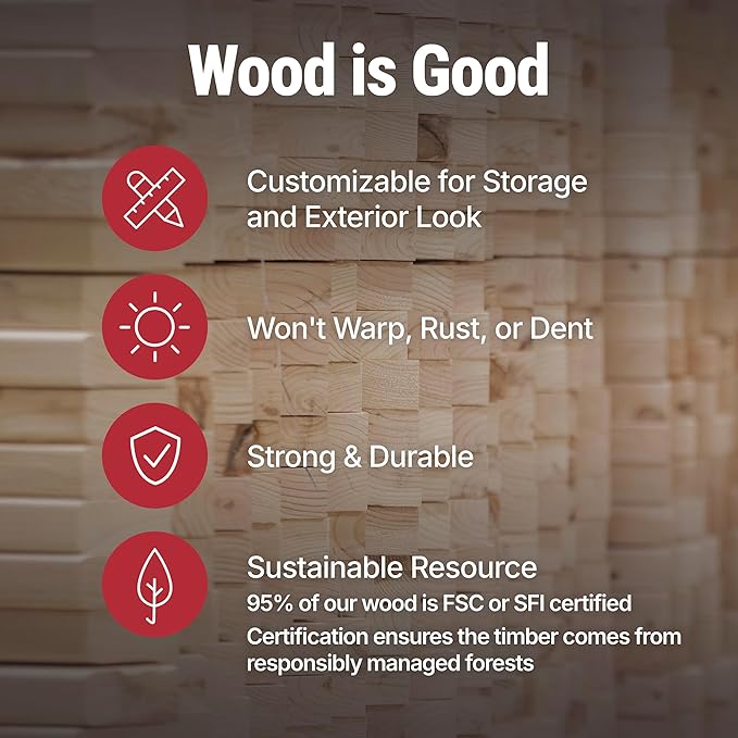 Handy Home Products Rookwood 10x14 Do-It-Yourself Wooden Storage Shed with Floor No Color