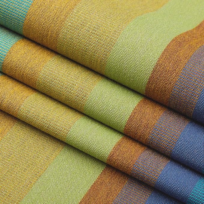 RSH DECOR: Sunbrella Square Throw Pillows Set of 4 | 20" x 20" | Water and Fade-Resistant Performance Fabric | Outdoor Pillow Covers with Down-Alternative Inserts | Astoria Lagoon