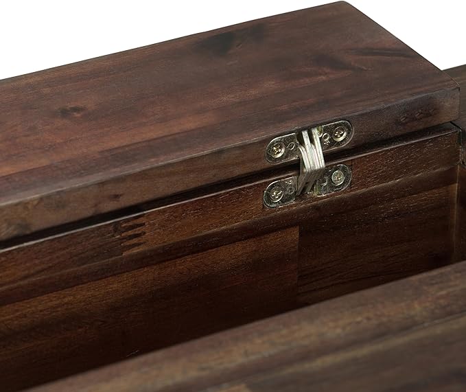 SIMPLIHOME Monroe Desk - 60-Inch Wide Solid Acacia Wood Writing Desk in Distressed Charcoal Brown, Rustic Contemporary Home Office Computer Table with Storage and Built-In USB and Power Outlet