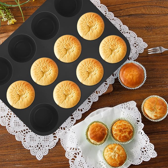 9in1 Nonstick Silicone Baking Bundt Cake Pan Cookie Sheet Molds Tray Heat Resistant Bakeware Tools Kit for Muffin Loaf Bread Pizza Cupcake Utensil