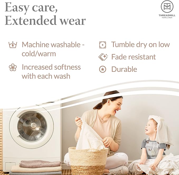 Threadmill - Twin Sheets Sets Soft 100% Cotton Cooling Sheets Deep Pocket Snug Fit Elastic, 500 Thread Count, 3-Pc, Hotel Quality Bed Sheets, Beats Egyptian Cotton Claim (Pure White)