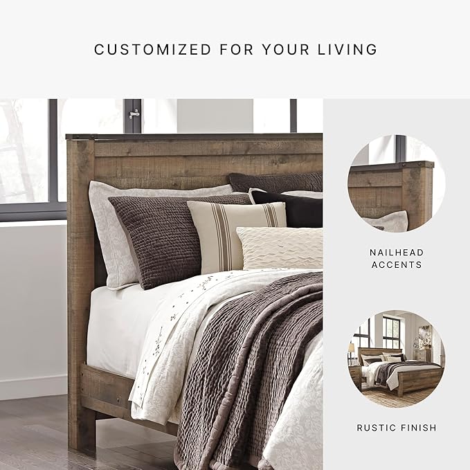 Signature DESIGN BY ASHLEY Panel Headboard, Queen, Brown