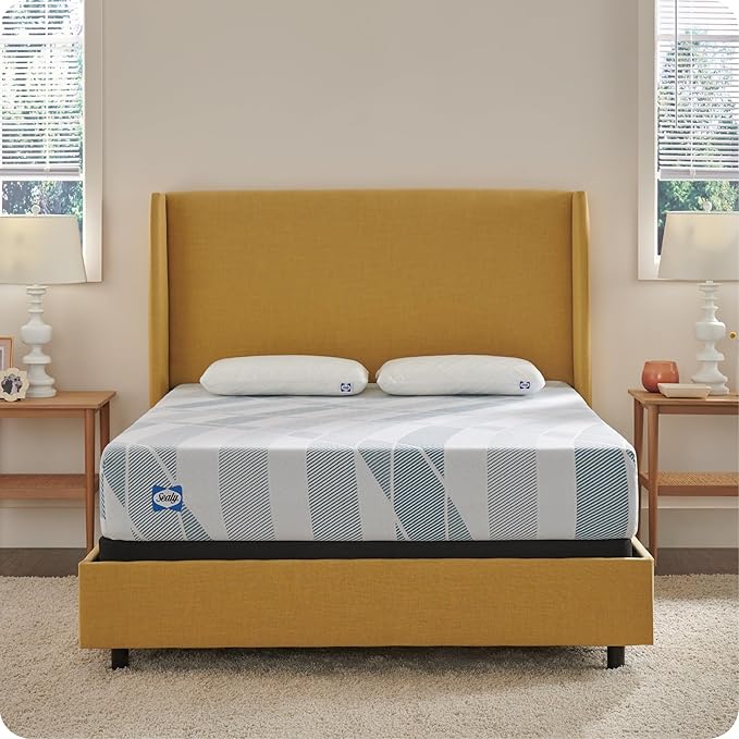 Sealy Dreamlife 10" Hybrid Mattress-in-a-Box, California King, SealyComfort Gel Memory Foam, SealyResponsive Encased Coils, Surface-Guard Technology