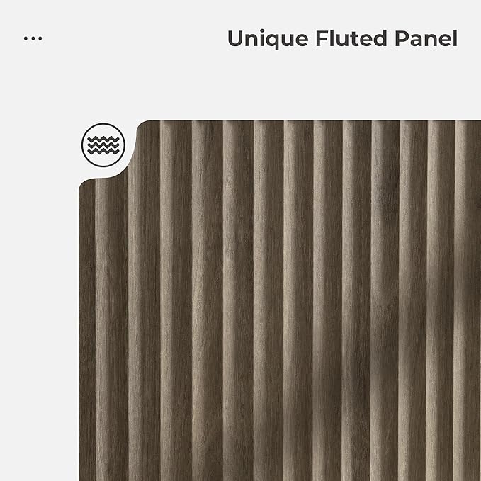 SICOTAS Dresser for Bedroom 6 Drawer Dressers & Chests of Drawers for Closet Long Large Modern TV Stand Set for Clothes Storage Fluted Wide Clothes Closet for Hallway Entryway (Grey Alder, 1 Piece)