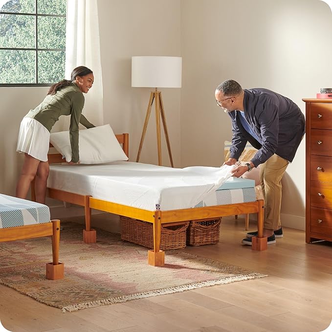 Sealy Dreamlife 2” Gel Memory Foam Twin Mattress Topper with Cooling Cover, SealyComfort Gel Foam, SealyCool Stretch Knit Cover with Corner Straps