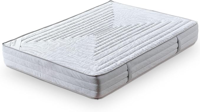 Ottomanson Queen 11" Safari Firm Hybrid Mattress - Made in USA - Unyielding Support & Durability - Individually Pocketed Coils & CertiPUR-US Foam - Fiberglass-Free - Bed in a Box