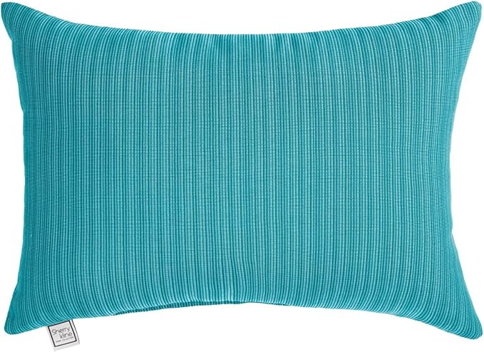 Sherry Kline Island Breeze Indoor/Outdoor Boudoir Filled Pillow, 13"x 18", Peacock 2 Count