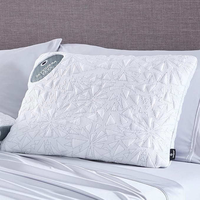 Bedgear Storm Performance Pillow – 0.0 - Cooling Bed Pillow for Hot Sleepers - Medium Firmness Pillow for All Sleep Positions, Washable & Removable Cover - 20" W x 26" L x 4.75" H