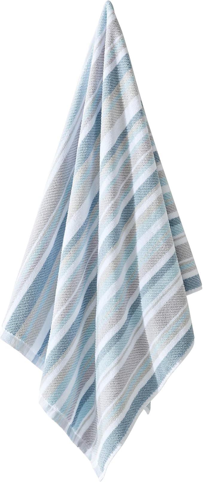 Tommy Bahama Nautica - Bath Towels, Highly Absorbent & Soft, Stylish Bathroom Decor (Zane Chevron Blue, 6 Piece)