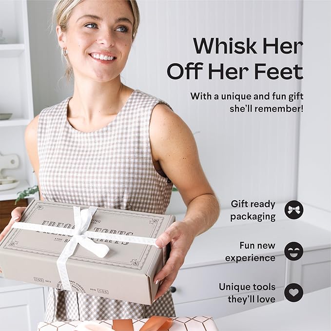 French Tart Baking Set | Mothers Day Unique Baking Gifts Kitchen Baking Supplies Present Food Making Kit For Adults & Parisian Cooking Tools for Pastry Dessert