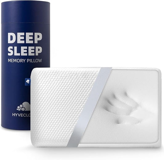 Memory Foam Bed Pillow，Adaptive Pillows for Neck Pain Relief，Medium Firm Pillow for Side,Back,and Stomach Sleepers Keep Pressure Relief to Deep Sleep, 24 * 16 * 5 Inches, Standard