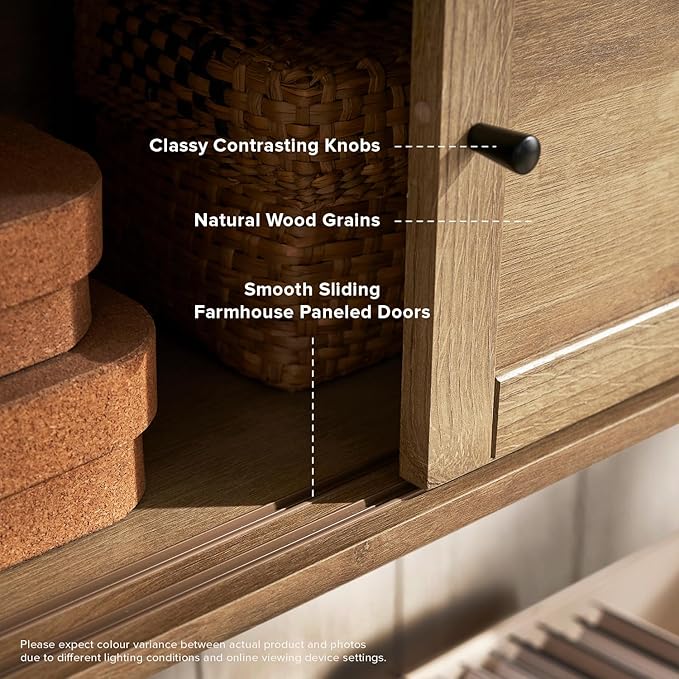 mopio Lauren Floating TV Shelf, Multi-Purpose Modular Under TV Display Shelf, Wall Mounted Wood Television Cabinet, Nightstand, Side Table, End Table, Bedside Shelves for Bedroom (Oak, 62", Twin)