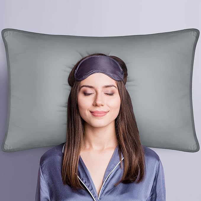 Utopia Bedding Bed Pillows for Sleeping (Grey), Standard Size, Set of 2, Hotel Pillow, Cooling Pillows for Side, Back or Stomach Sleepers