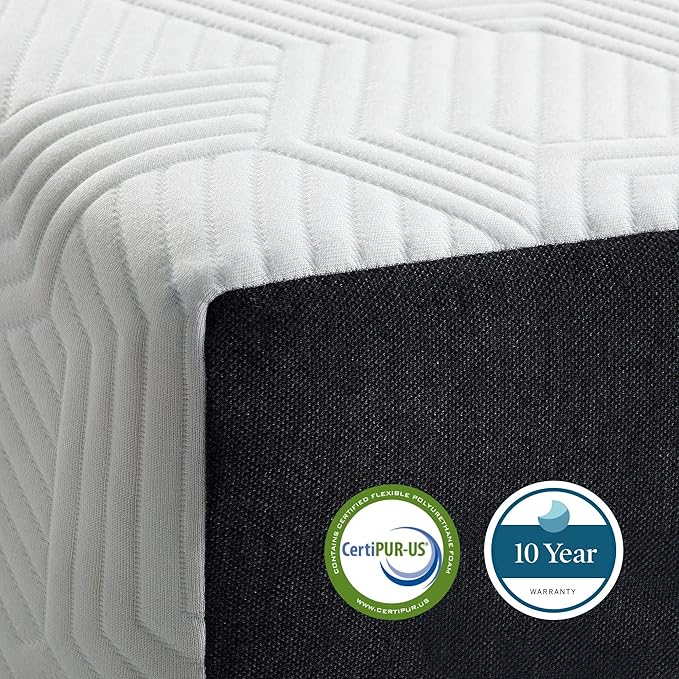 Lucid 6 Inch Memory Foam Mattress - Firm Feel - Gel Infusion - Memory Foam Infused with Bamboo Charcoal - Breathable - CertiPur Certified - Twin XL