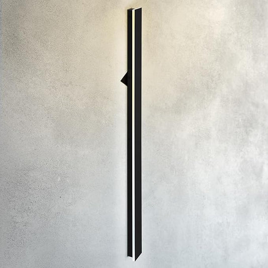 ASD LED 72" Long Wall Mount Light Fixture, Outdoor & Indoor Linear Sconce | 3CCT, Dimmable, Waterproof, Anti-Rust, ETL Listed | 40W 2400LM 3000-5000K 100-277V | Exterior Porch Lighting | Black