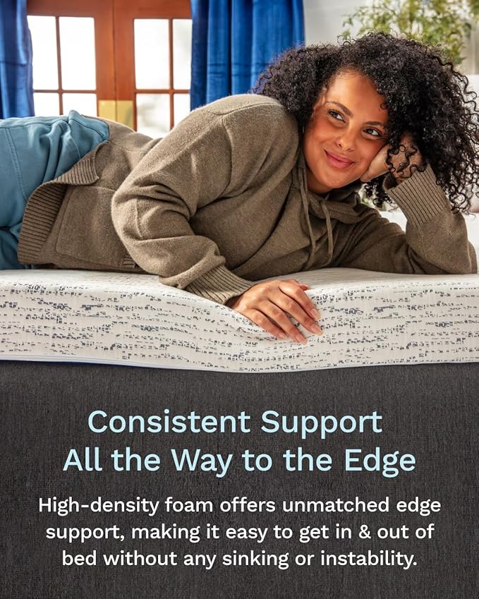 ViscoSoft 4 Inch Memory Foam Mattress Topper Cal King - Select High Density Ventilated Mattress Pad - Premium Removable Rayon Cover