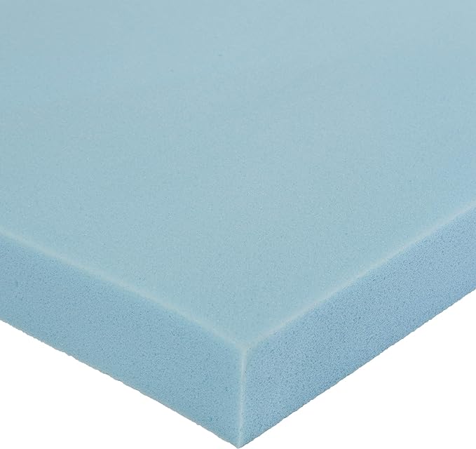 Amazon Basics Full Mattress Topper, Cooling Gel-Infused, CertiPUR-US Certified, 2 Inches, Blue