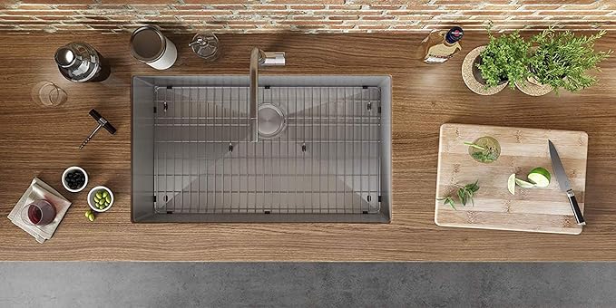 Ruvati 35-inch Undermount 16 Gauge Rounded Corners Large Kitchen Sink Stainless Steel Single Bowl - RVH7466