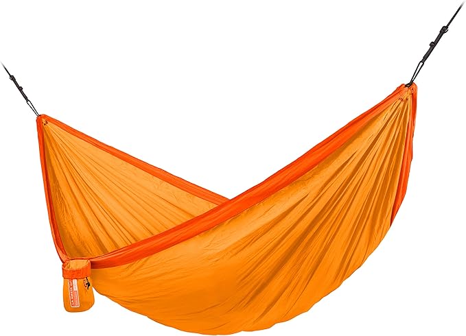 LA SIESTA Colibri 3.0 Outdoor Hammock & Tree Straps - Portable Camping Hammock for Hiking, Travel, and Backpacking - Breathable Nylon Single Person Hammock, Sunrise