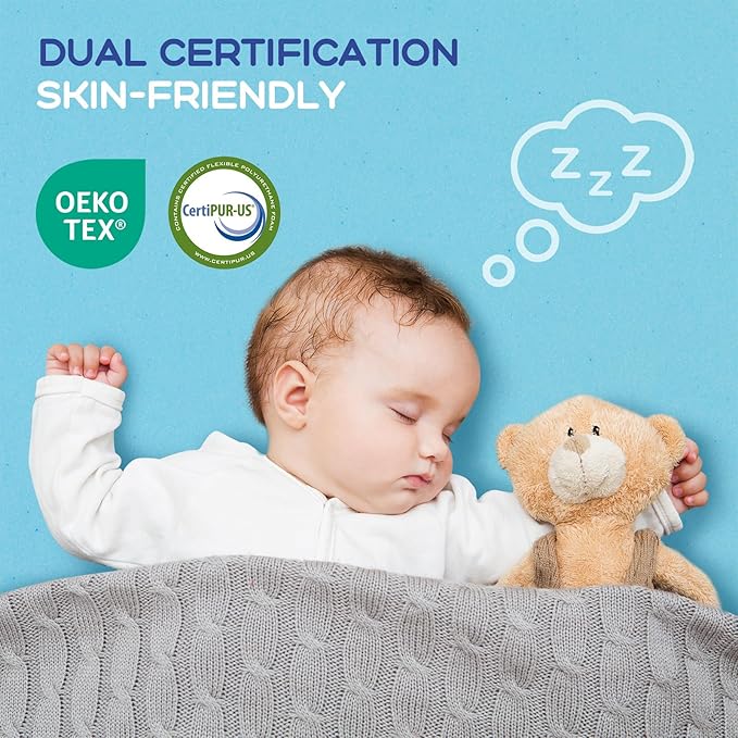 VALUXE Twin XL Mattress Topper 2 Inch Cooling Gel Memory Foam, CertiPUR-US Certified Topper & Pad for Back Pain Relief, Soft Breathable Bedding with Pressure Relief (Blue)