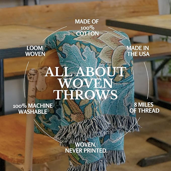 Pure Country Weavers Newfoundland Dog Personalized Woven Blanket Blue by Robert May - Gift Cotton Tapestry Throw - Made in The USA - 72" x 54"