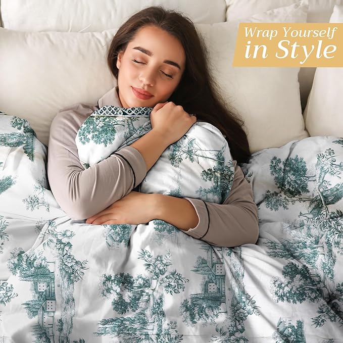 Maison d' Hermine Throw Blanket for Couch Lightweight Soft Warm Breathable Cotton Throw Blankets for Bed Girls Boys Women Men Gifts Sofa Travel Living Room Chair Bedding (50"x60", Trianon)