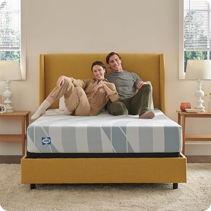 Sealy Dreamlife 10” Hybrid Mattress-in-a-Box, Twin XL, SealyComfort Gel Memory Foam, SealyResponsive Encased Coils, Surface-Guard Technology