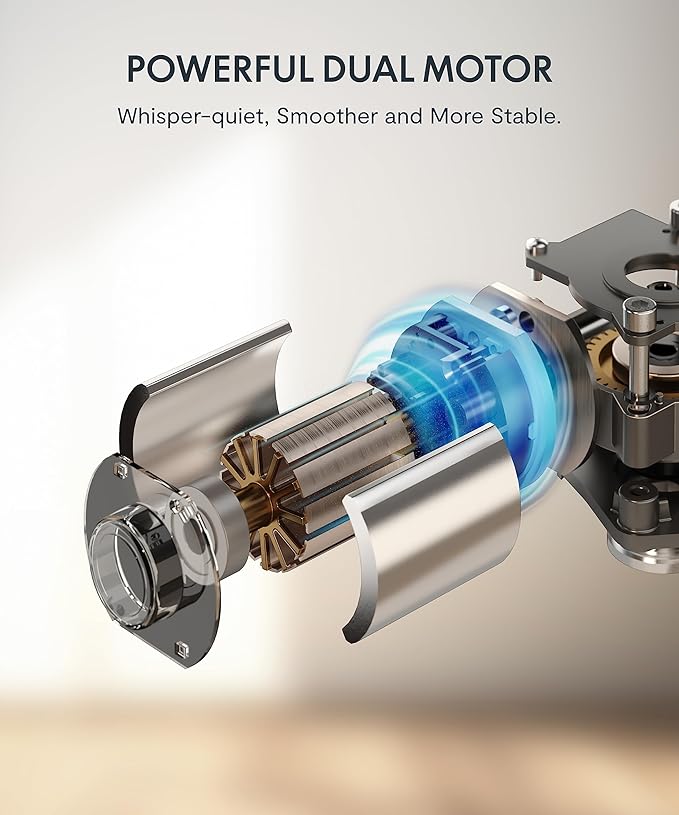 FLEXISPOT E6 MAX Bamboo Dual Motor 3 Stages Standing Desk 60x30 Inch Whole-Piece Board Electric Height Adjustable Stand Up Desk 150KG Load Capacity(White Frame + Bamboo Desktop)