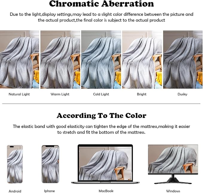 NEWCOSPLAY Super Soft Throw Blanket Grey Premium Silky Flannel Fleece Leaves Pattern Lightweight Bed Blanket All Season Use (Grey, Throw(50"x60"))