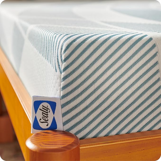 Sealy Dreamlife 8” Foam Mattress-in-a-Box, California King, SealyComfort Gel Memory Foam, Surface-Guard Technology, Breathable Comfort