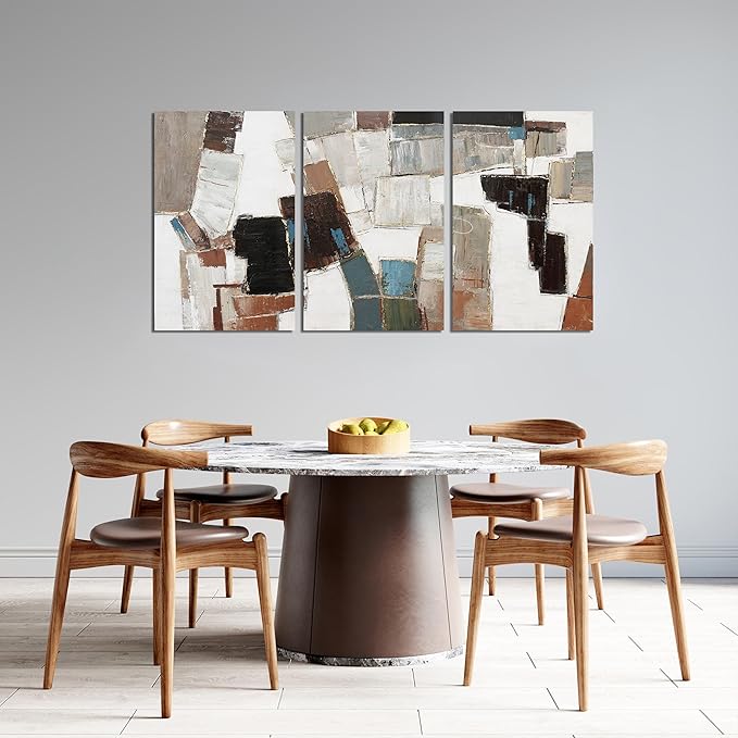 Canvas Wall Art Decor Large Wall Art Pictures for Living Room Abstract Colorful Wall Art Decor Artwork for Walls Abstract Canvas Art Wall Decor Art Work For Room Office Home Wall Decor 24" X 36" *3pcs