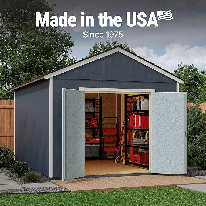 Handy Home Products Rookwood 10x14 Do-It-Yourself Wooden Storage Shed- Does not Include Floor kit, Paint or Roofing Shingles