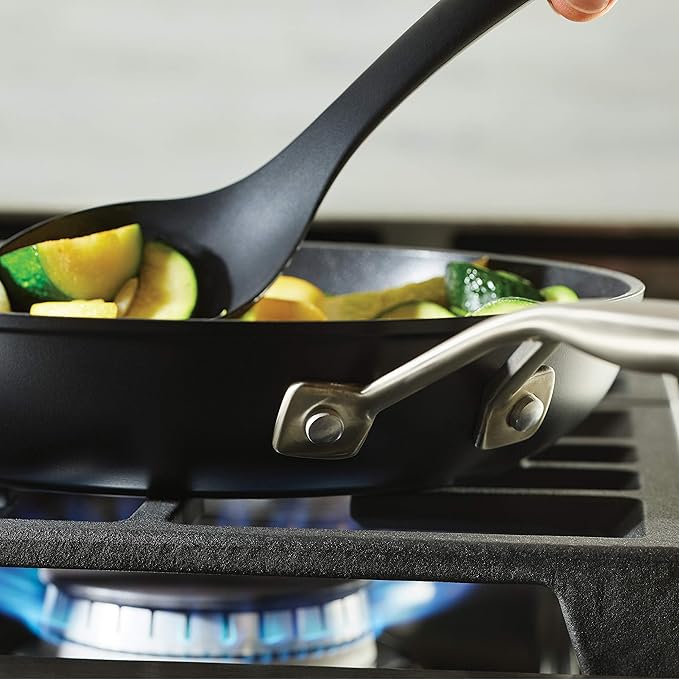 KitchenAid Hard Anodized Induction Nonstick Fry Pan/Skillet with Lid, 10 Inch, Matte Black