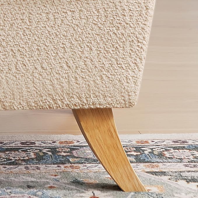 41.75" Oversized Modern Accent Chair w/Chenille Fabric,Wide& Round Arm, Single Sofa Chair for Bedroom,Living Room,Apartment,Study Room (1, Khaki)