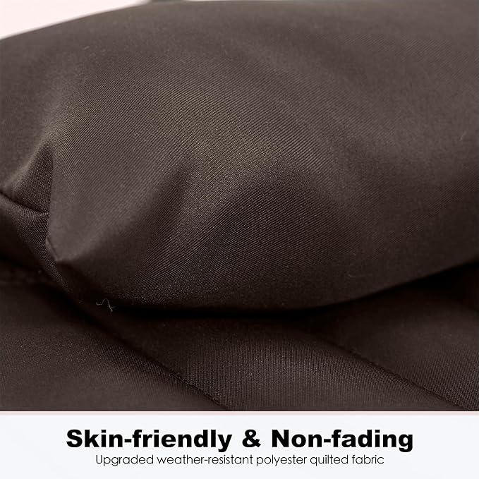 2 Person 12FT Hammocks for Outside, Double Quilted Fabric Outdoor Hammock with Spreader Bar, Large Removable Pillow, Storage Pockets, Carabiners, Max 475 lbs Capacity (Coffee)